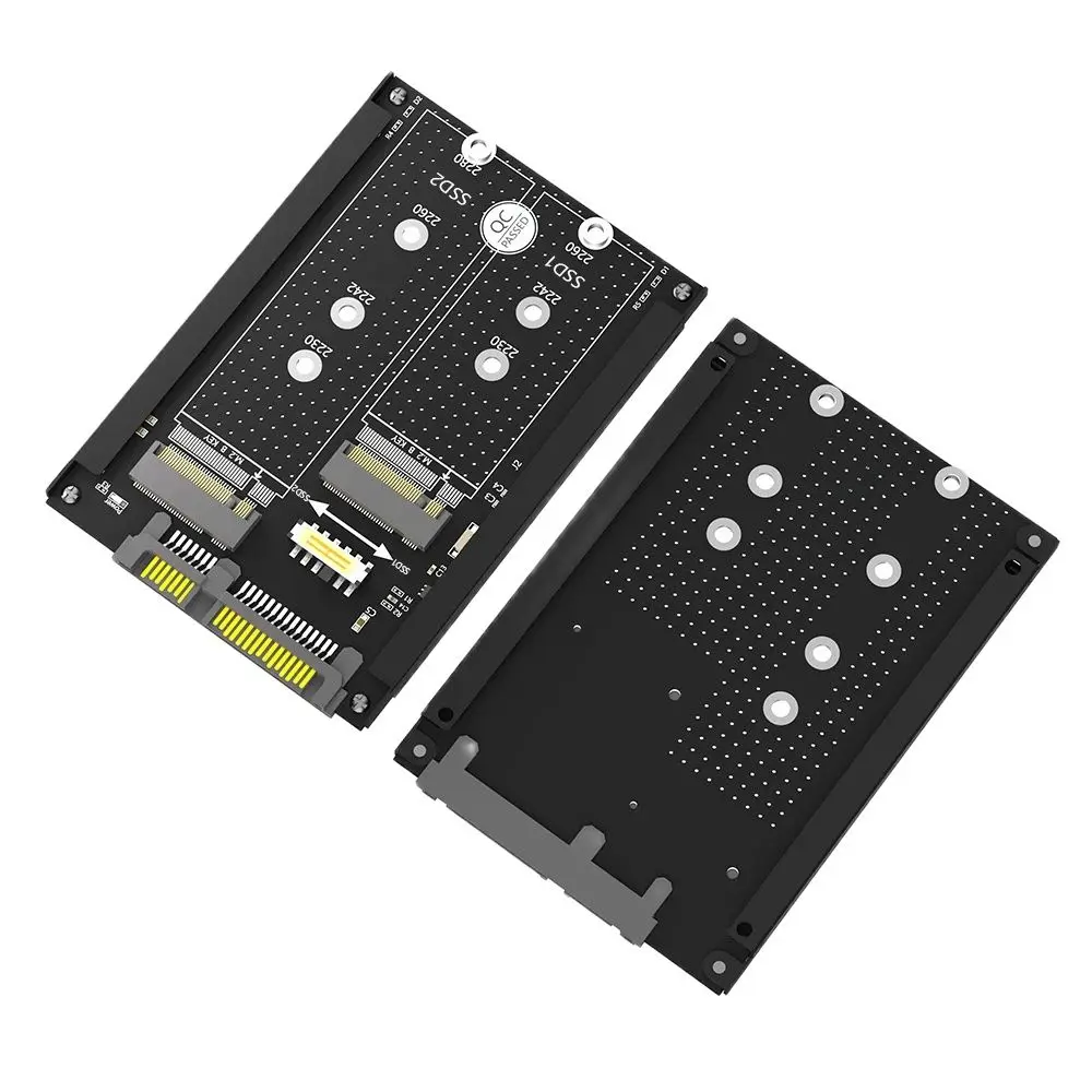 

Dual M.2 B Key/B&M Key SSD to 2.5" SATA III with Frame Bracket - Retain mSATA SSD as 7mm 2.5" SATA Drive