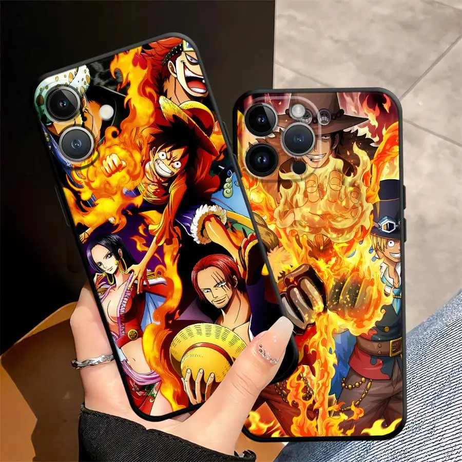 

Чехол для iPhone 14 17 16 Pro Max 11 X XS XR 7 8 SE 17Air 13 Mini 15 Plus 12 Funda Phone Cover Cool Luffy ACE