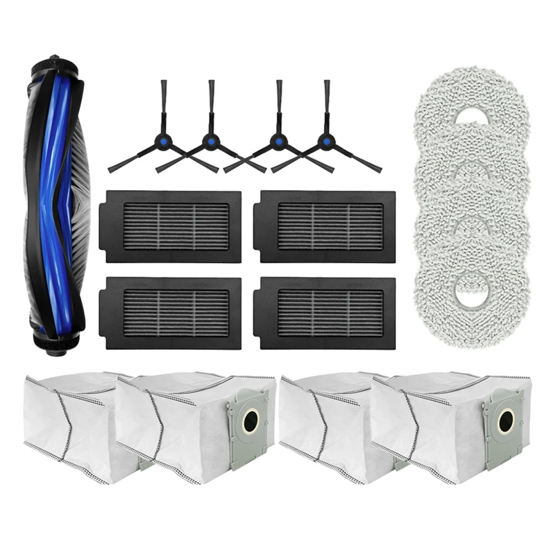 

ABBZ-For ECOVACS DEBOT T50 PRO OMNI Replacement Parts Accessories Main Side Brush Hepa Filter Mop Cloth Dust Bag