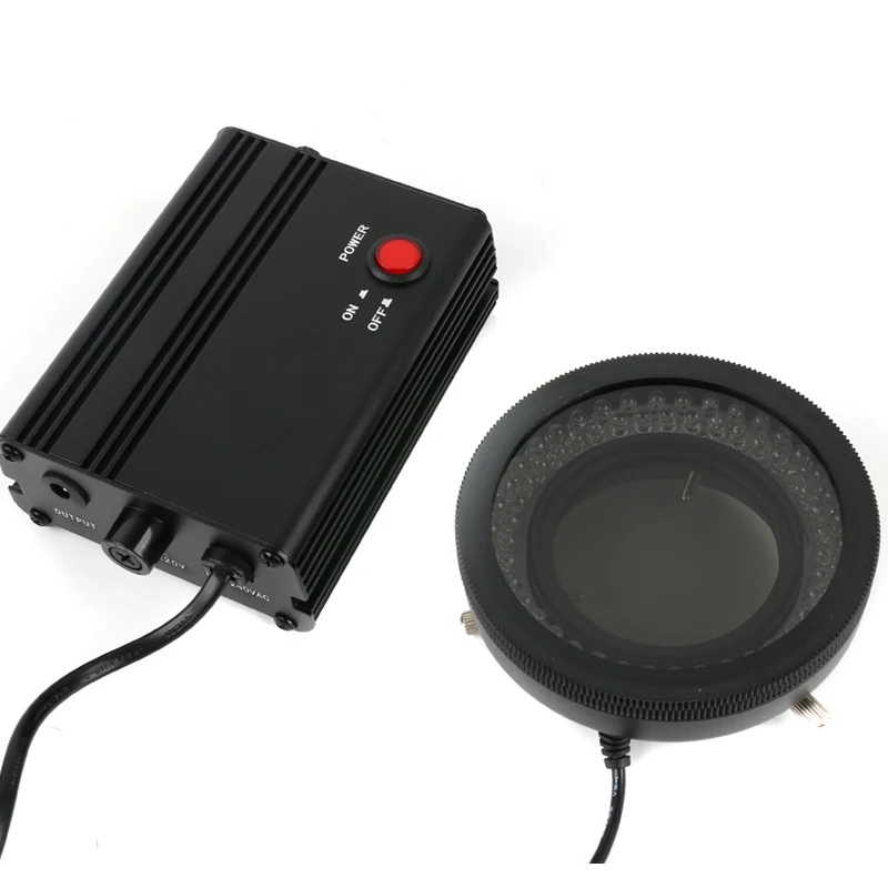 

5 Вт 78 светодиодов 110-240 В светодиодный кольцевой светильник на 360 градусов микроскоп регулируемый осветитель поляризационный свет поляризатор устраняет отражающий свет