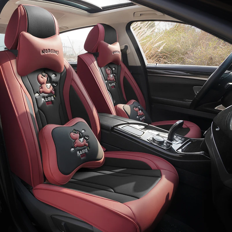 Leather Car Seat Cover For Nissan Qashqai J10 J11 Juke Tiida X- Trail T31 T32 Versa Primera P12 Patrol Y61 Micra Accessories
