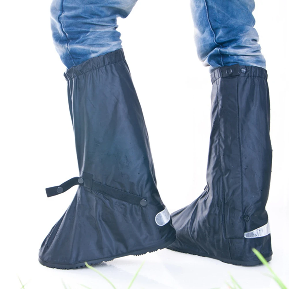 

2pcs Rainproof Shoe Cover Boot Covers Waterproof Wear-resistant Oxford Cloth Cycling Supply Outdoor Activities
