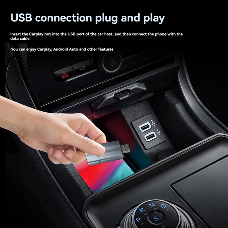 Wireless Carplay Box Wired To Wireless Carplay Module Car Machine Interconnection Box Android Auto Two In One