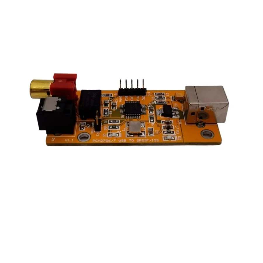 PCM2707 PCM2706 USB Sound Card with Coaxial and Optical Fiber Conversion