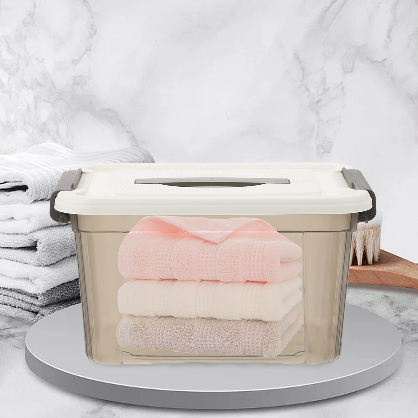 Clear Storage Box With Lid For Clothes Stationery Toy Plastic Collection Case Home Organizer Box for Sewing Sundries Supplies