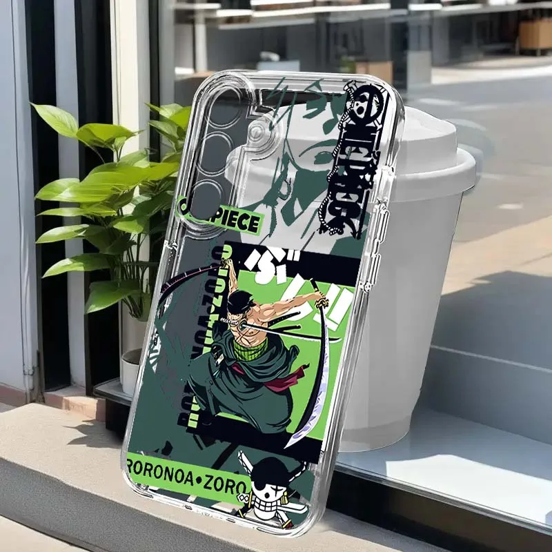 

One Piece Roronoa Zoro For Samsung Galaxy A73 A72 A71 A55 A54 A53 A52 A51 A33 A25 A22 A15 A14 A05 TPU Transparent Phone Case