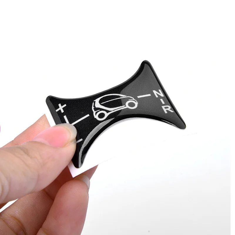 Car Gear Lever Panel Decoration Sticker Central Control Panel 3D Sticker For Smart 451 Fortwo Accessories modification Products
