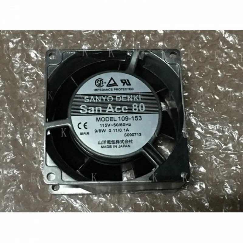 

C 1pcs FOR SANYO 109-153 8038 110V 50/60hz 9/8W 0.11/0.1A cabinet cooling fan