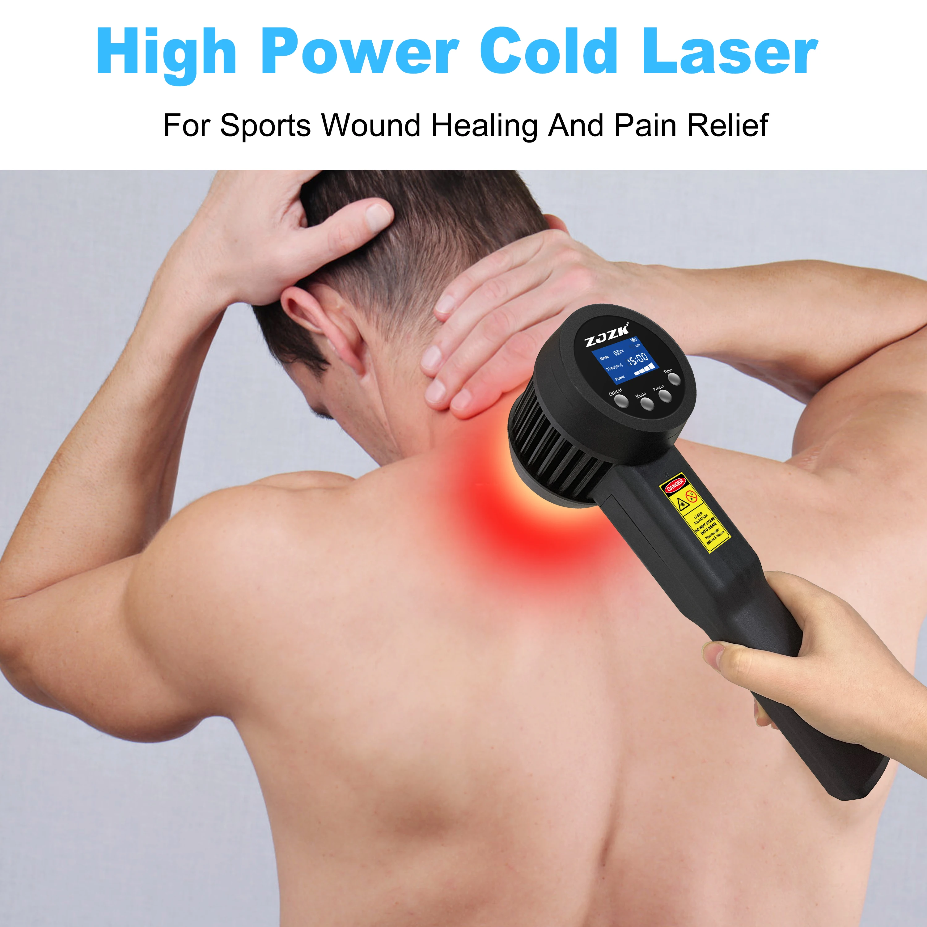 

ZJZK Pain & Laser Therapy Clinic Near Me 808nmx10diodes+650nmx15diodes Laser Pain Dogs Tennis Elbow Osteoarthritis Of The Knee