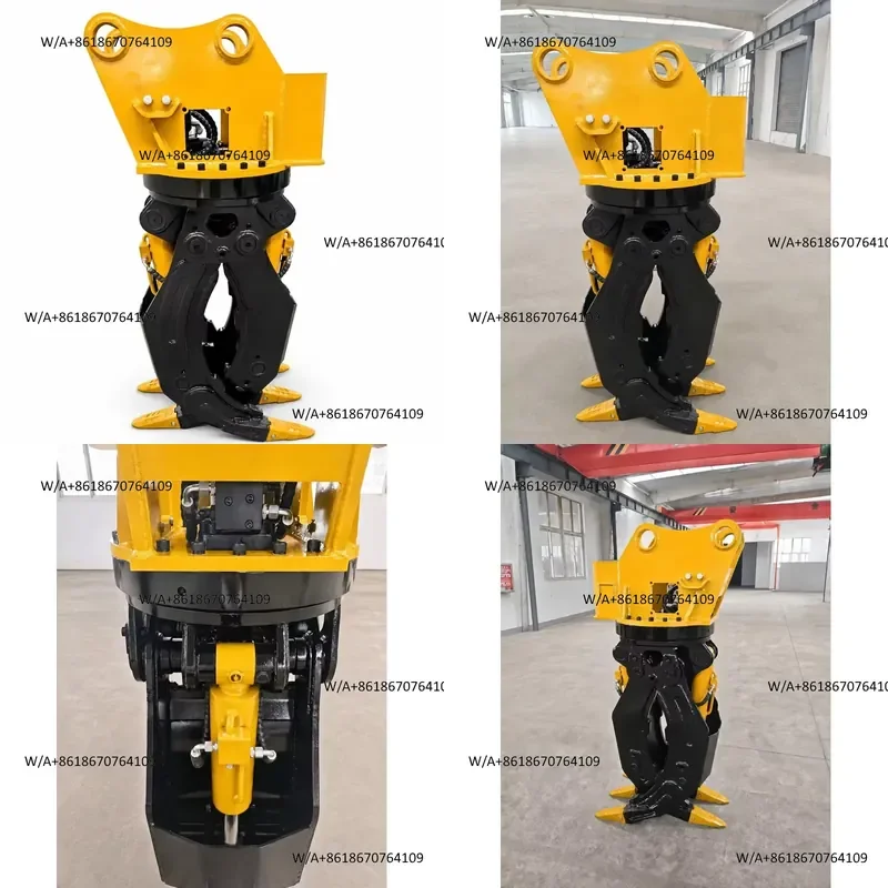 Suitable for 360 Degree Rotating Hydraulic Wooden Grapple Log Timber Grab for 5-20 Ton Excavator