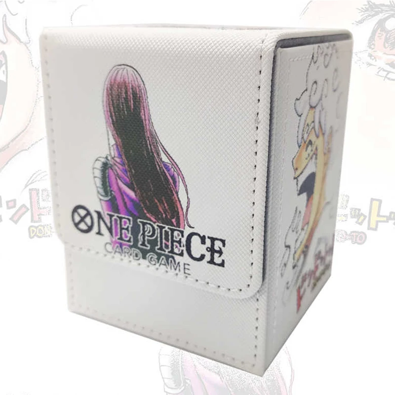 Diy Self Made One Piece Nika Luffy Collection Card Storage Box Opcg High-End Pu Leather Magnetic Card Box Anime Cards Gift Toys