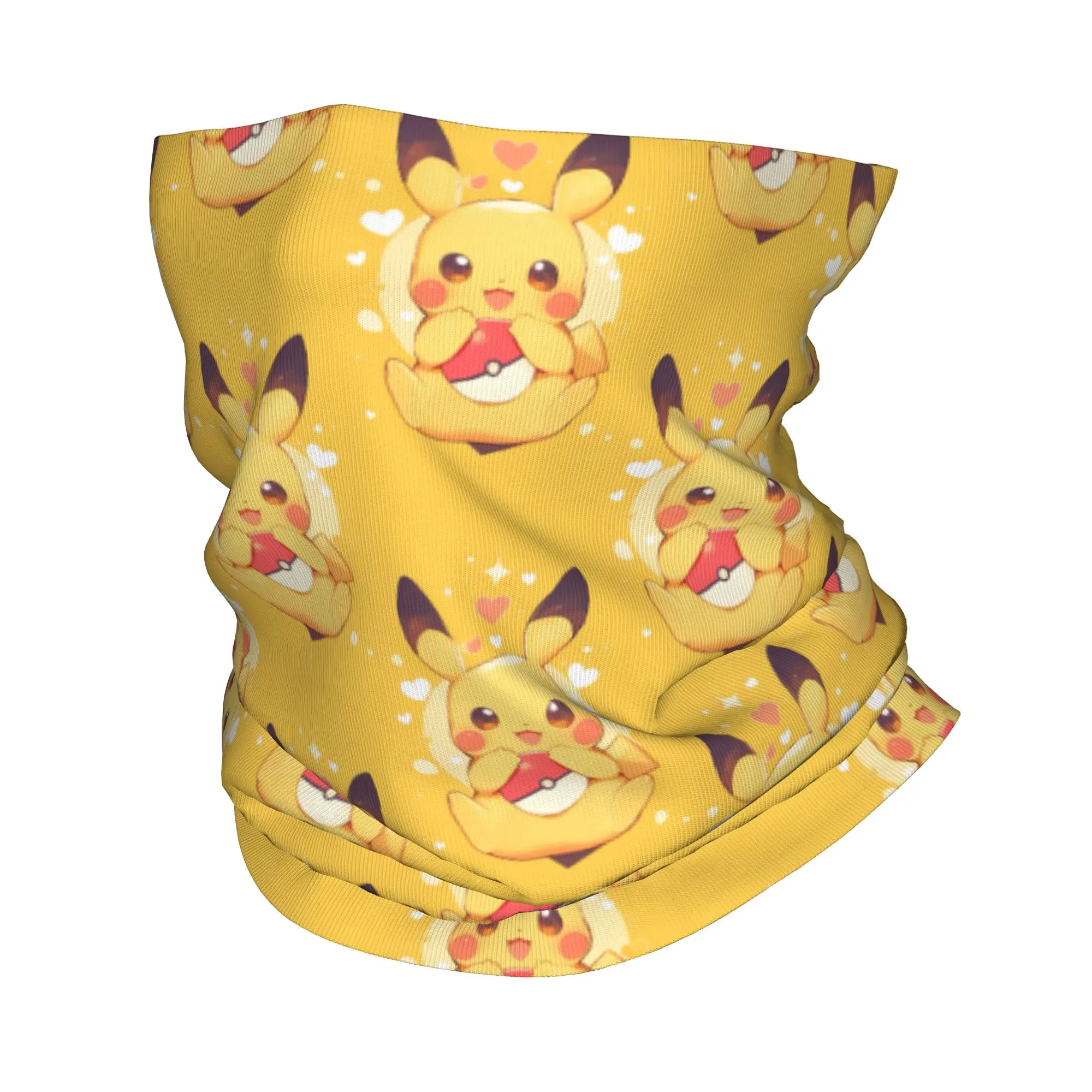 

Милая мультяшная манга-бандана с принтом Покемон, многофункциональный шарф-гейтер, головной убор для езды на велосипеде, унисекс, для взрослых, ветрозащитный