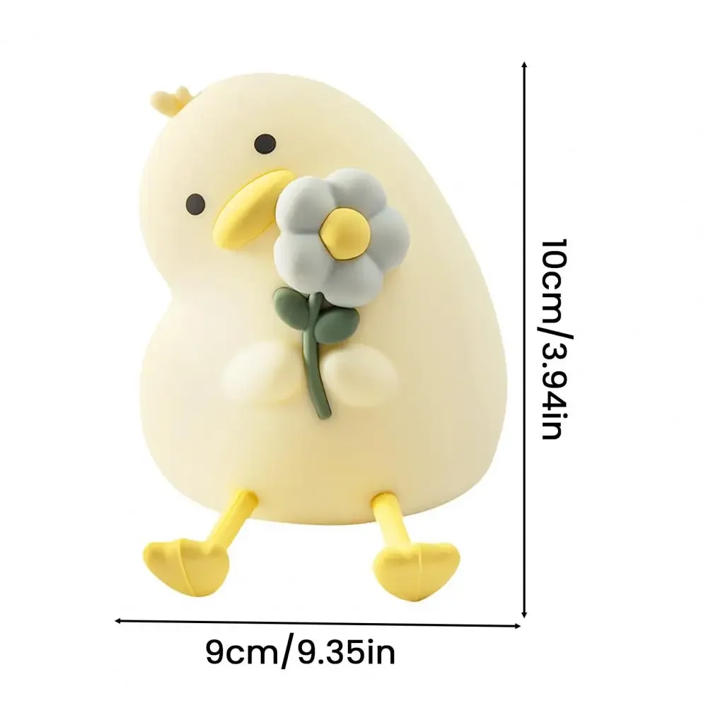 3 مستوى عكس الضوء لطيف الحضانة ضوء الليل قابلة للشحن Kawii اللمس مصباح ل مكتب ديكور سيليكون ليلة ضوء مصباح لتهيئة الجو