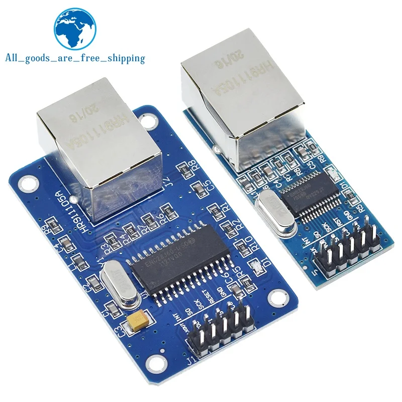 Tzt Enc28j60 Spi Interface Netwerk Module Ethernet Module (Mini Versie) Voor Arduino