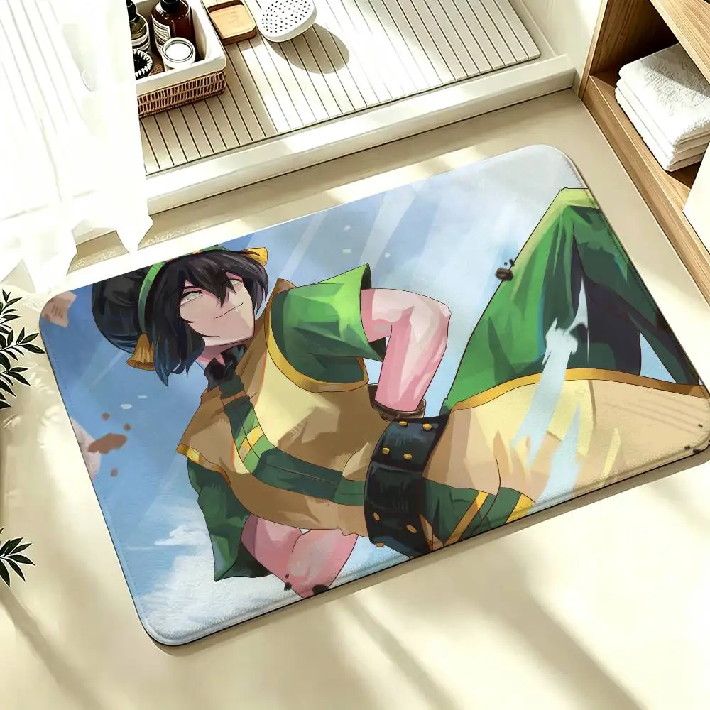 Avatar The Last Airbender Shower Room Absorbent Small Floor Mat Soft Comfortable Decorative Foot Mat