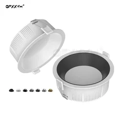 Lâmpada de teto redonda embutida, Iluminação interior, Branco quente, Luz branca natural, 30W, 36W, 12W, 15W, 18W, 20W, 120 °, CA 110V, 220V