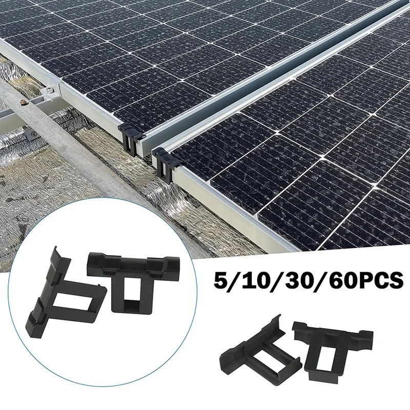 40/45mm 5/10/30/60PCS Solar Panel Mud Discharge Drainage Clip Automatically Snap Mud Removal Clips Photovoltaic Panels