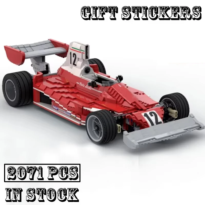 Klassiek model MOC-12763 312T Schaal 1:8 Super Supercar Racewagen Model Building Creators Blok Bakstenen Speelgoed Kinderen Verjaardagscadeautjes