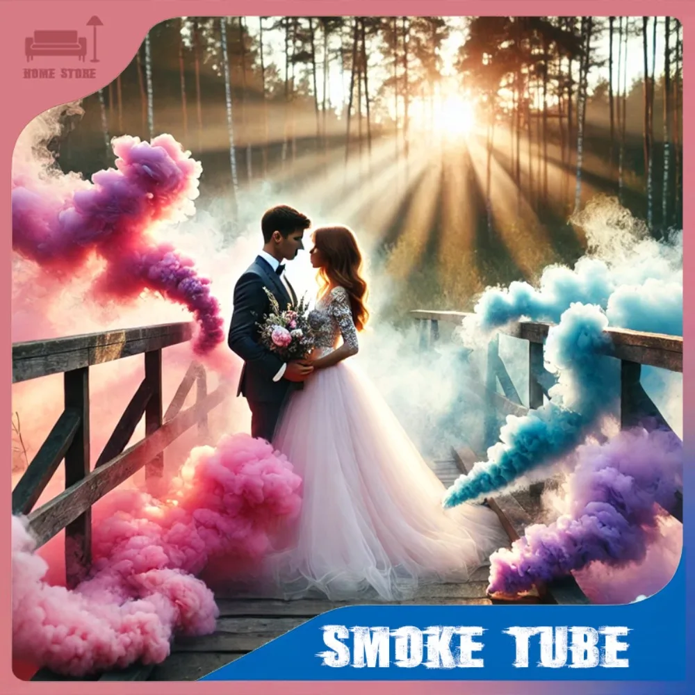 الملونة يده الدخان الزفاف مرحلة استوديو الضباب الدخان عصا الدعامة جو مثيرة للاهتمام ديكور الحفلات التصوير المعونة الدخان
