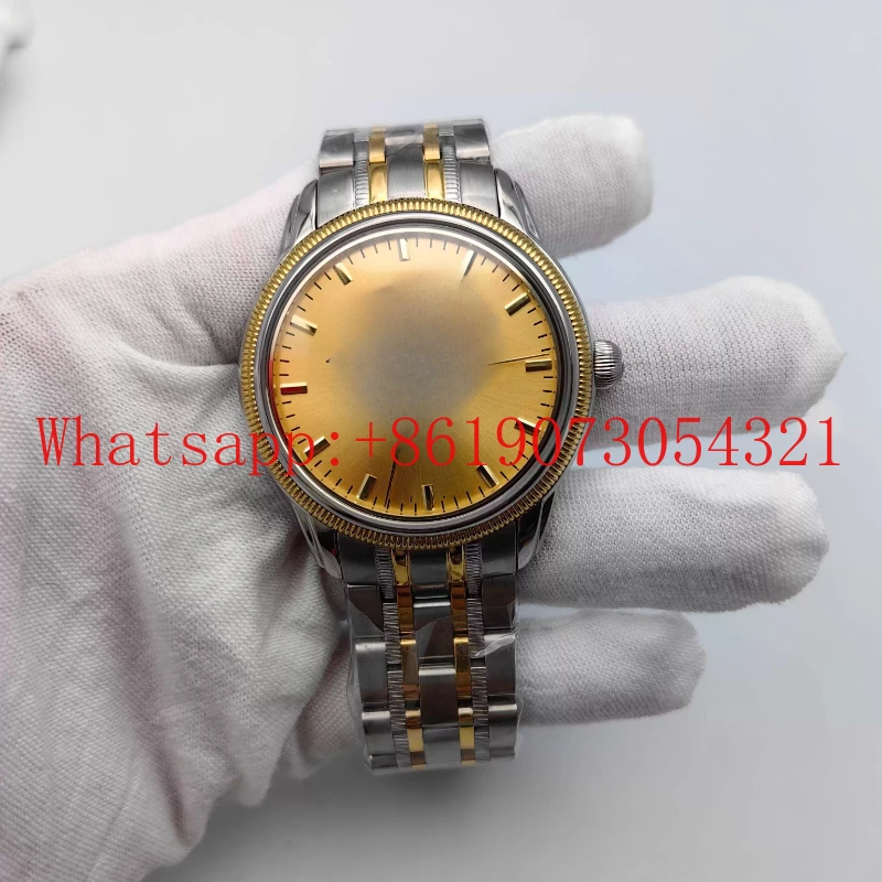 

Кольцо тонкого давления часов, золотое кольцо, полый механизм с гравировкой часов, полуавтоматический механизм 7120 42 мм