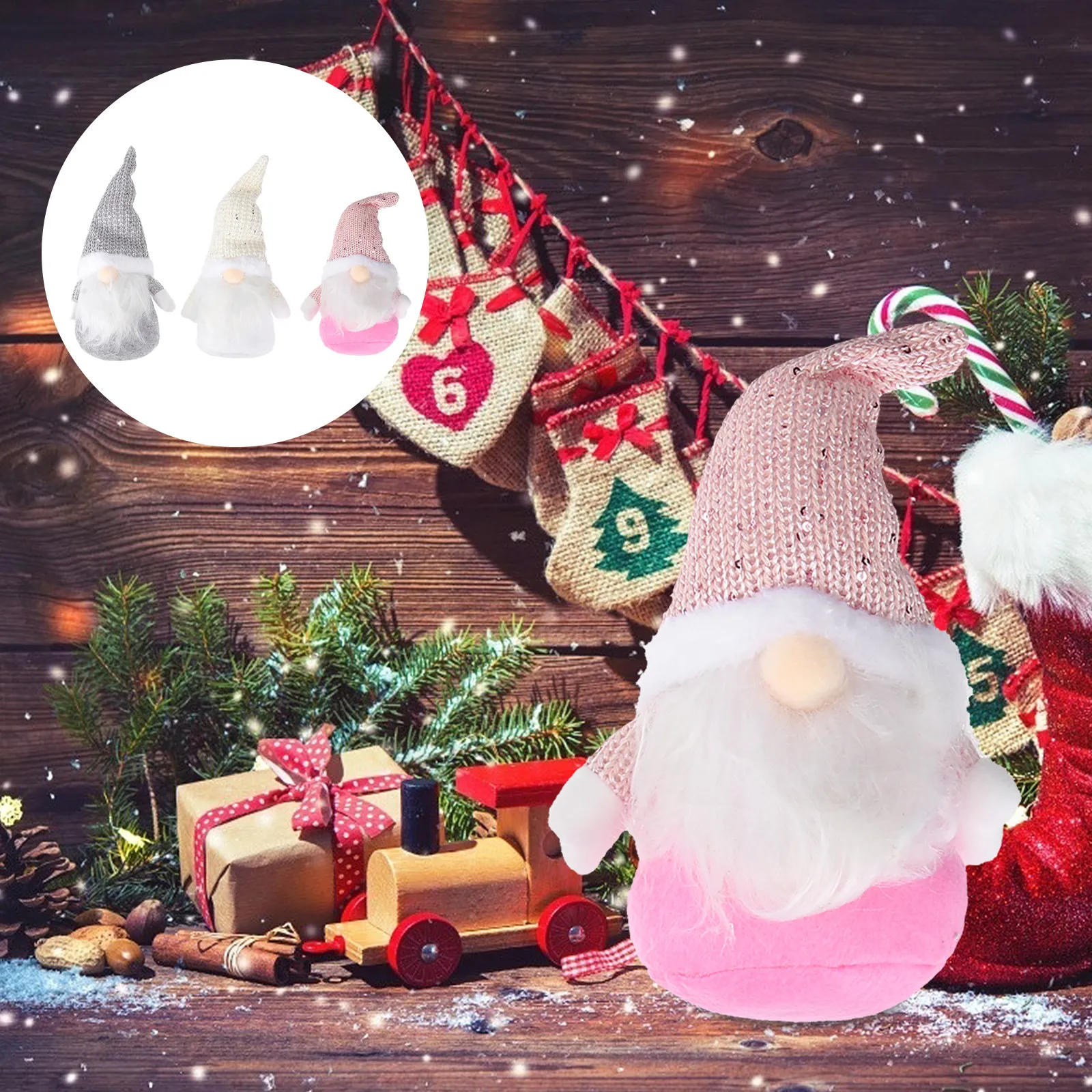 

1Pcs Christmas Gnome Old Man Hanging Ornament Xmas Tree Christmas Decorations Xmas Photo Props Cartoon Cartoon Ornament