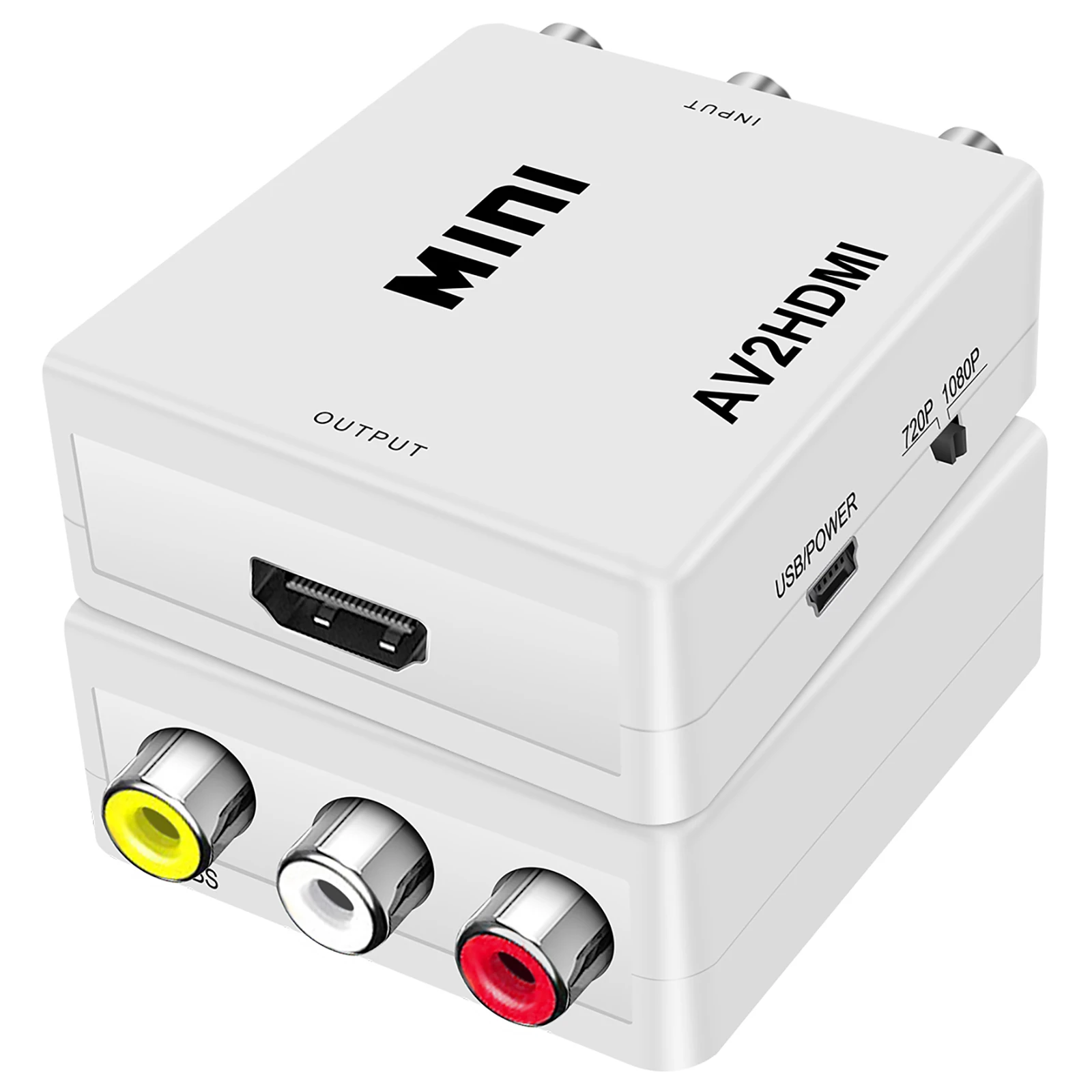 RCA to HDMI AV to HDMI Full HD 1080P AV2HDMI Mini AV to HDMI Converter