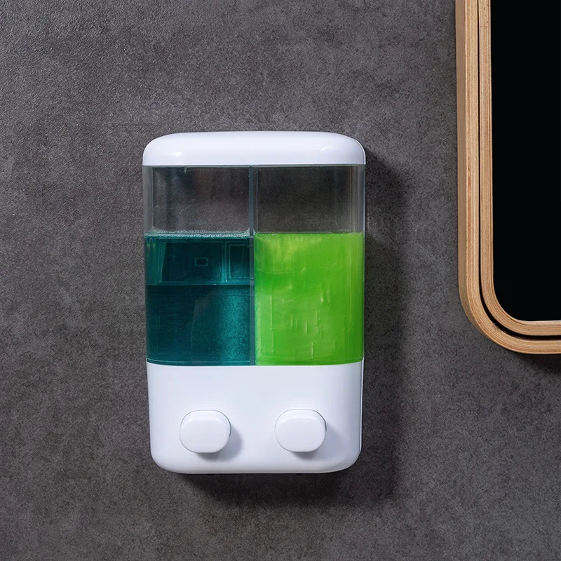 

500/1000ML Wall Mounted Soap Dispenser Manual Press Soap Dispenser Shampoo Shower Gel Container Bottle Bathroom Liquid Dispenser