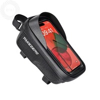 Pkx For Bicycle Bag Touch Screen Phone Case Bicycle Front Cell Phone Holder Bag Access Waterproof Bicycle Front Frame Bag