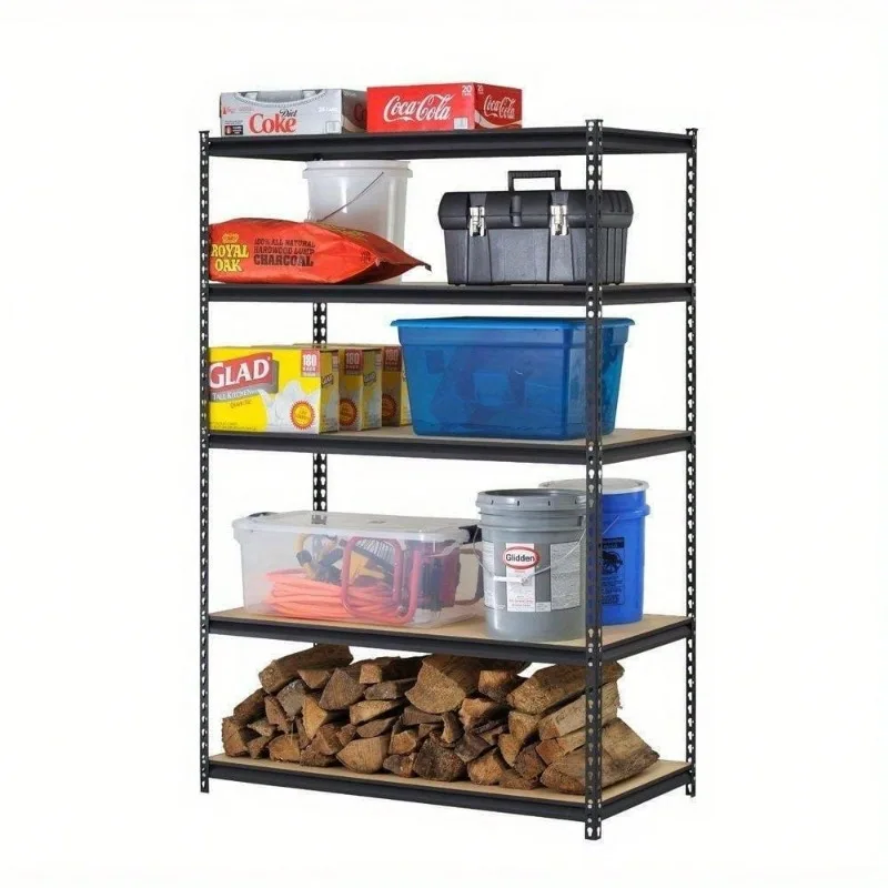 Storage Racks shelving organizers, heavy-duty garage units with leveling feet, stable metal