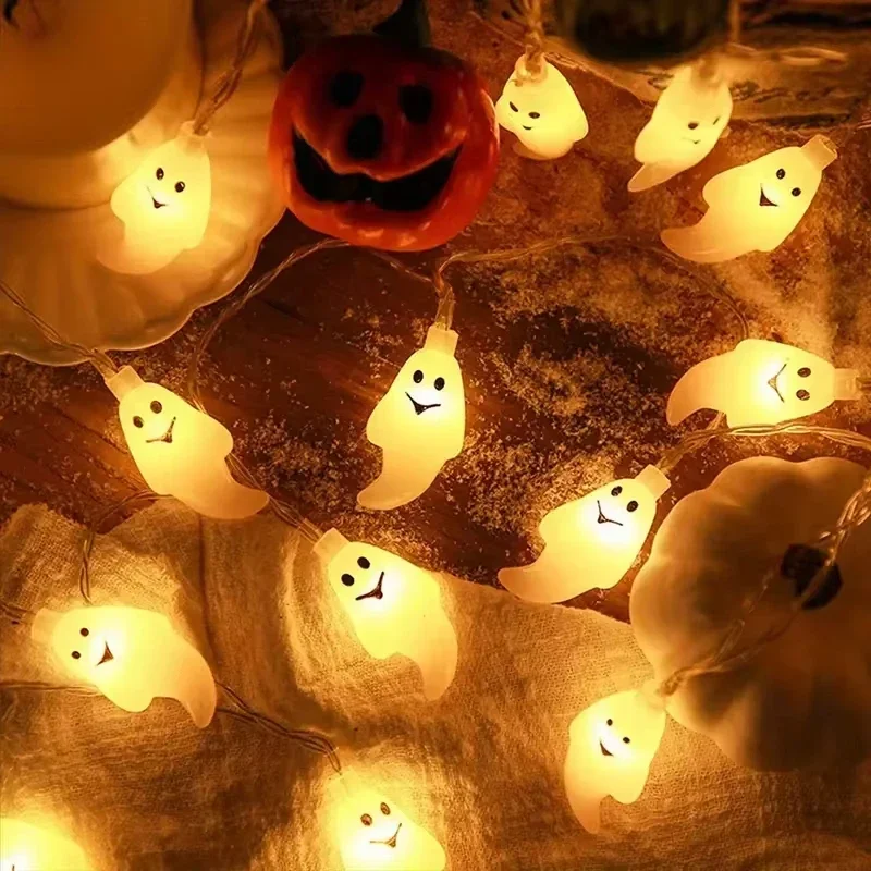Halloween LED Ambient Light 3m Ghost String Lights 10/20LED Battery Powered for Indoor Party Room Decorations