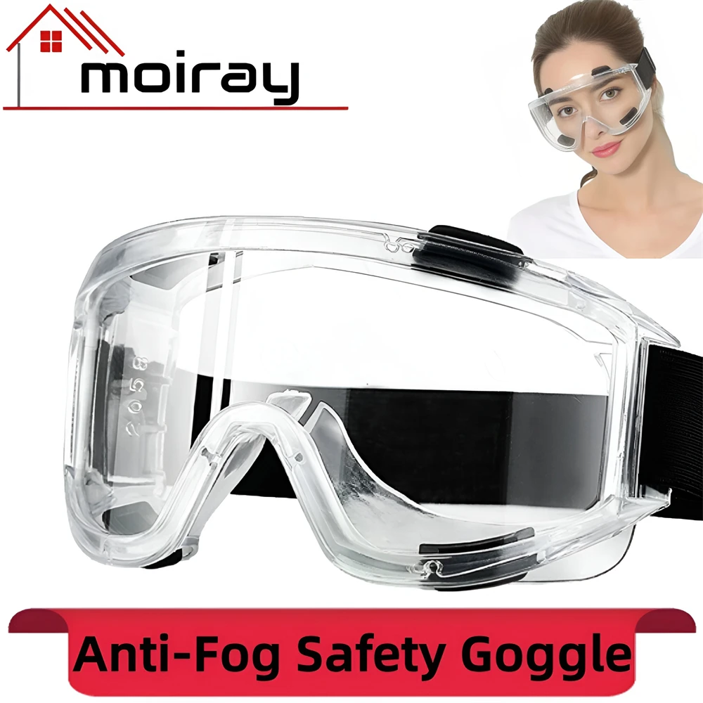 

Safety Goggle Anti Splash Dust Proof Work Lab Eyewear Eye Protection Industrial Research Safety Glasses Clear Lens Welding