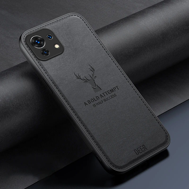 for Xiaomi 11 Lite 5G NE Phone Case Fabric Luxury Cute Deer Cloth Soft Edge Cover Xiaomi11Lite5GNE 2109119DG 2107119DC 2109119DI