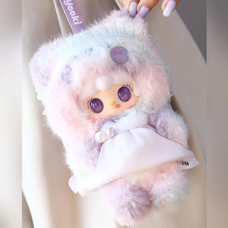 جديد Yooki الدب الصغير خطة التنوع صندوق أعمى ألعاب من القطيفة دمية رائعة المفاتيح ظهره قلادة صندوق غامض هدية #4