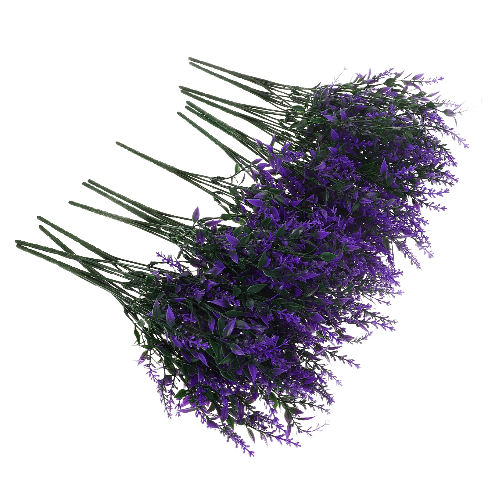 

15pcs Artificial Lavender Plants Fake Flowers Grass Purple Stems Home Decor Office Wall DIY Arrangement Holiday Gifts