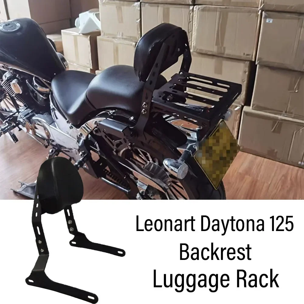 Leonart Daytona 125 Motorcycle Rear Passenger Backrest Comfort Enhance Accessory New Fit for Better Riding Experience