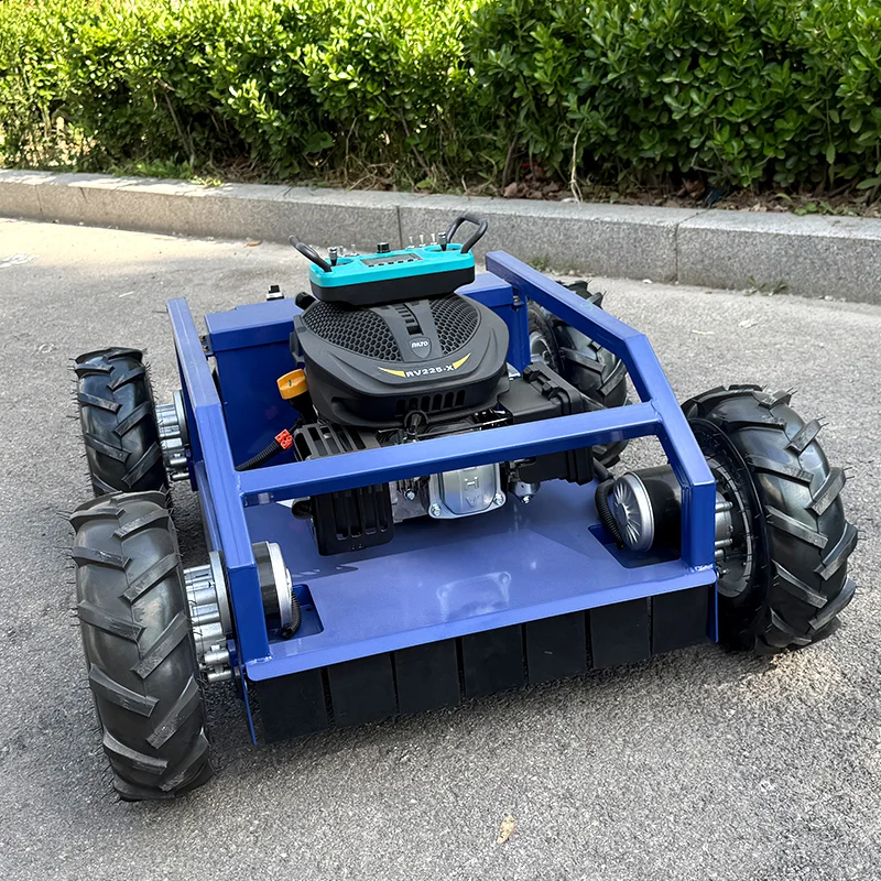 Customized     2025 Affordable New Wheeled Lawn Mower With Four Stroke Standard Lawn Mower For Home Remote Control Lawn Mower