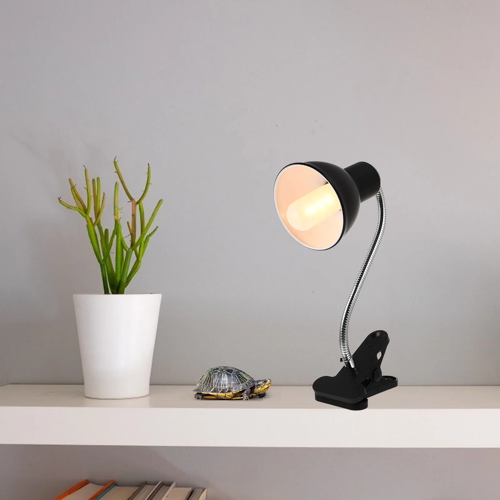 

Reptile Sun Lamp Turtle Drying Backlight Shade Lampshade Rack Cover Heating St Abs Sunburn Reptiles Heat Light Bracket Clamp