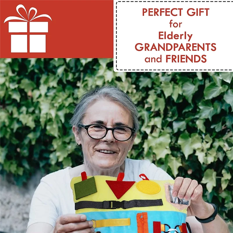 A19F-1 Piece Dementia Activities For Seniors Pillow For Seniors Fidget Pillow Products For Elderly With Dementia, Alzheimers,G66
