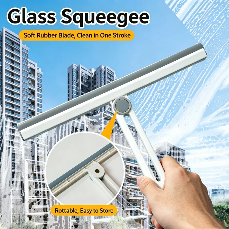 Silicone Scraper Broom Wiper High Place Glass Wiper Floor Mop Household Bathroom Sweeping Water Silicone Scraper Broom Mag