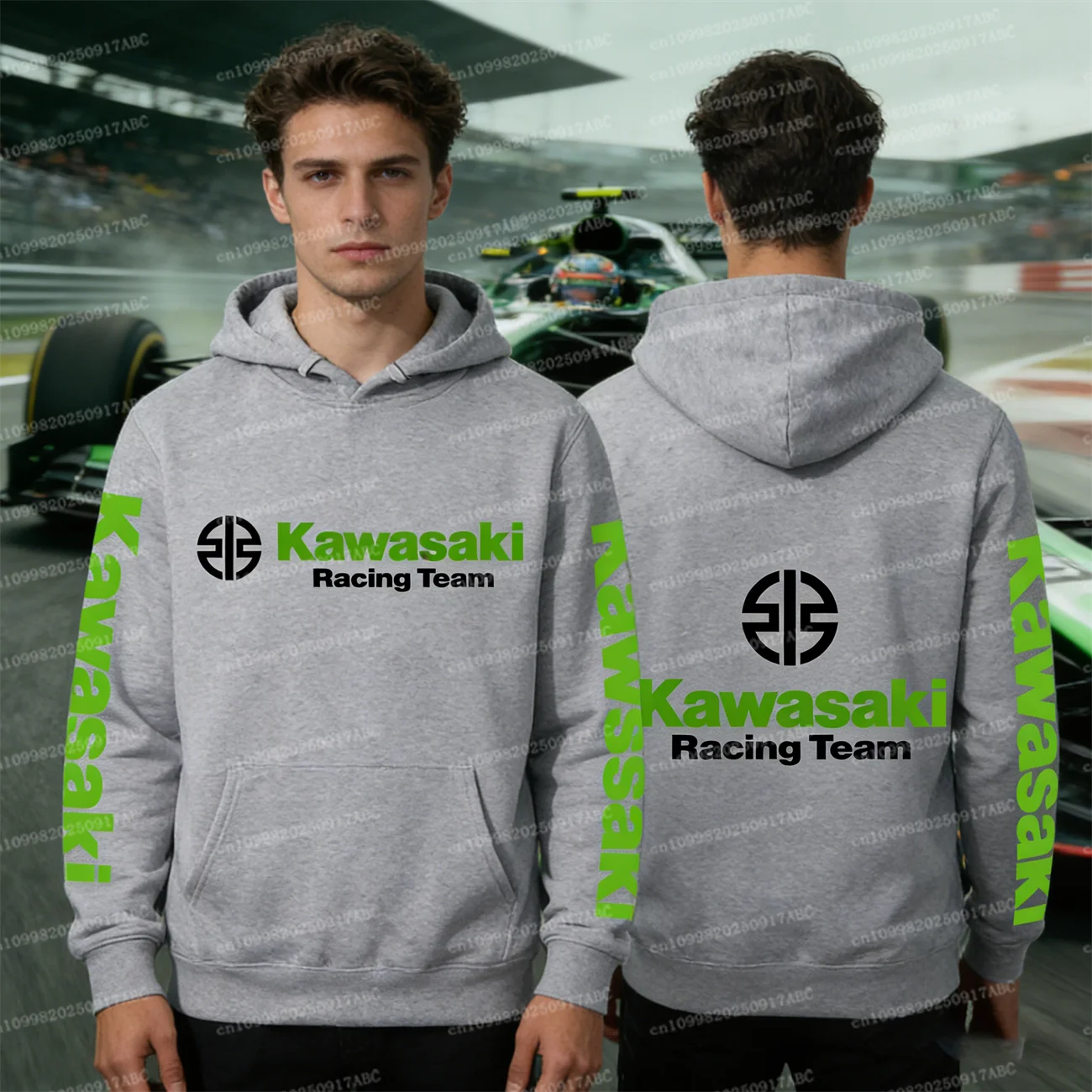 

（Kawasaki）Spring Autumn Men's Hoodie y2k Kawasaki Motorcycle Hoodies Fashion Pullover Couple Sweatshirts Hoodie Women Hoodie Top