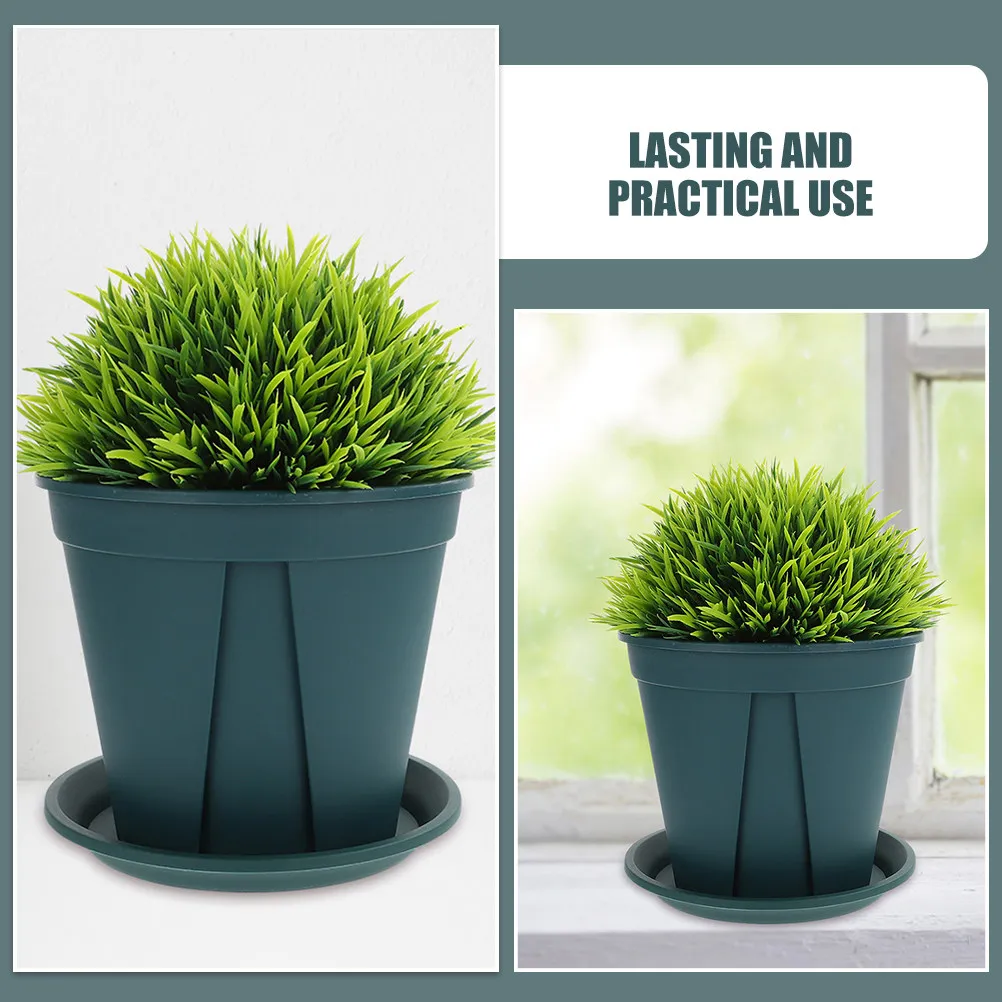 10Sets Controlling Root Flowerpot Plastic Ventilated Nursery Planter with Drainage Holes for Home Office Balcony Gardening