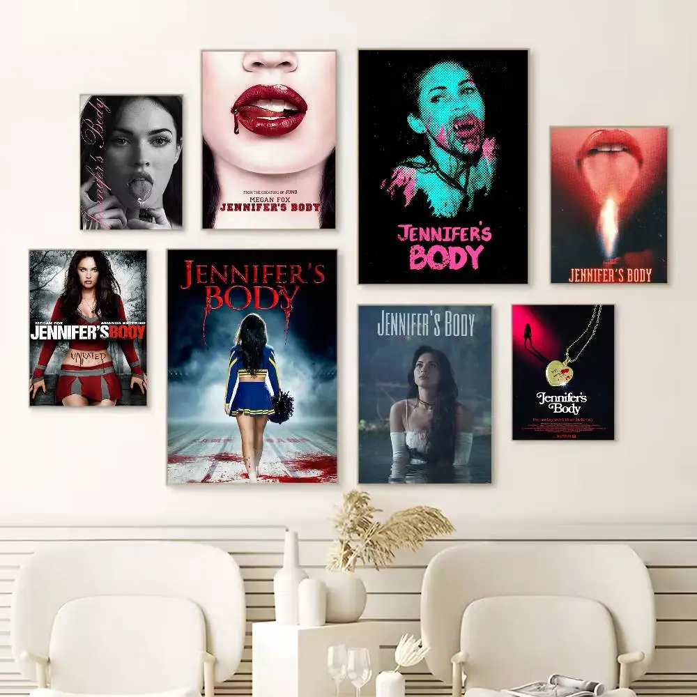 Pop Movie Jennifer Body Poster Versatile HD Waterproof Wall Art Self-Adhesive Decor for Any Space Ideal Gift