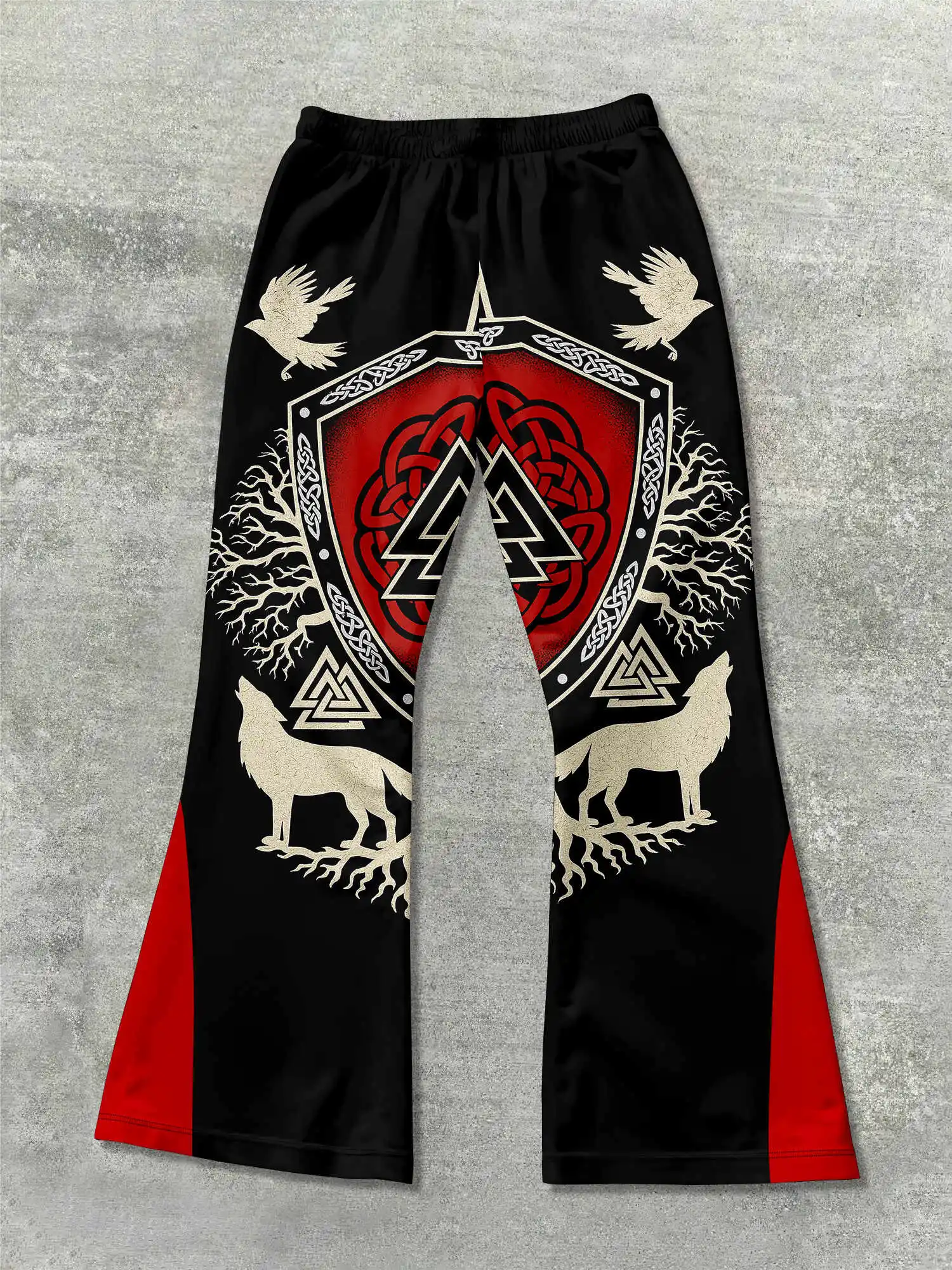 

Sweatpants Mid Waist Sporty Female Clothes Streetwear Hip Hop Vintage Pants Y2k Flared Pants Men Loose 3D Print Trousers Casual