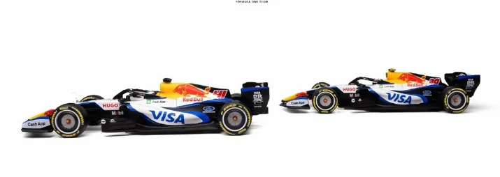 Bburago 1:43 F1 Car Model VCARB 03 2026 #30 Liam Lawson #41 Arvid Lindblad Diecast Alloy Toys For F1 Gifts