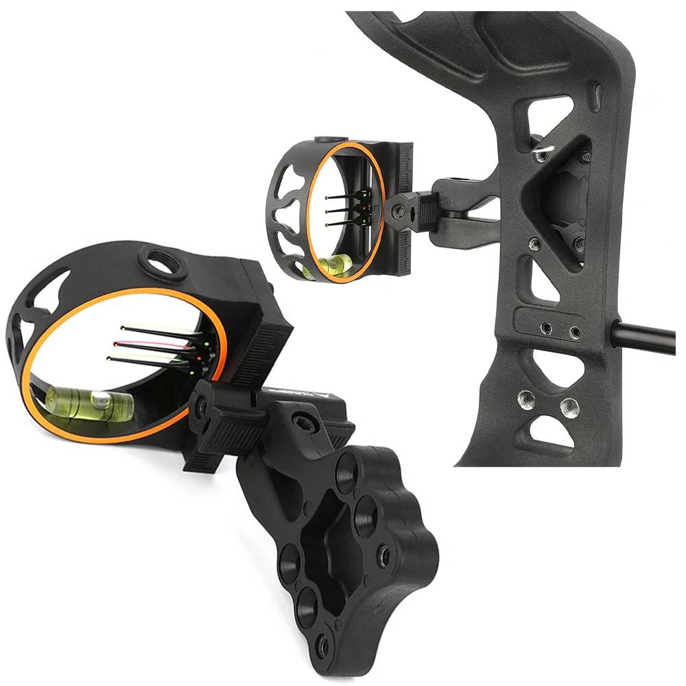 

Оптический прицел для блочного лука (1- или 3-контактный) - точная настройка с помощью оптического волокна 0.019 дюйма, профессиональное снаряжение для охоты и стрельбы по мишеням