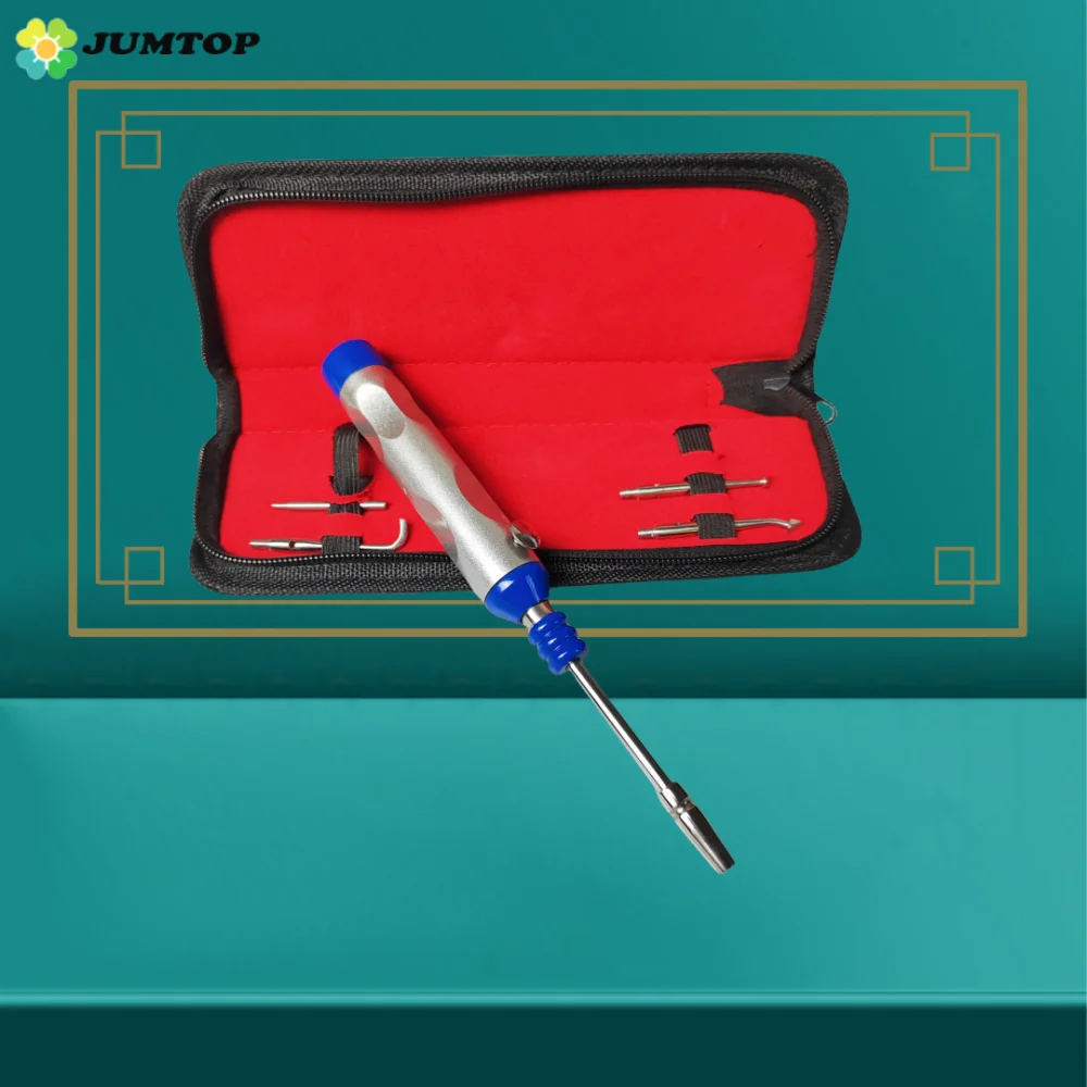 JUMTOP Dental Automatic Teeth Crown Remover 4 Shifts Manual Crown Remover Stainless Steel Teeth Restoration Tool