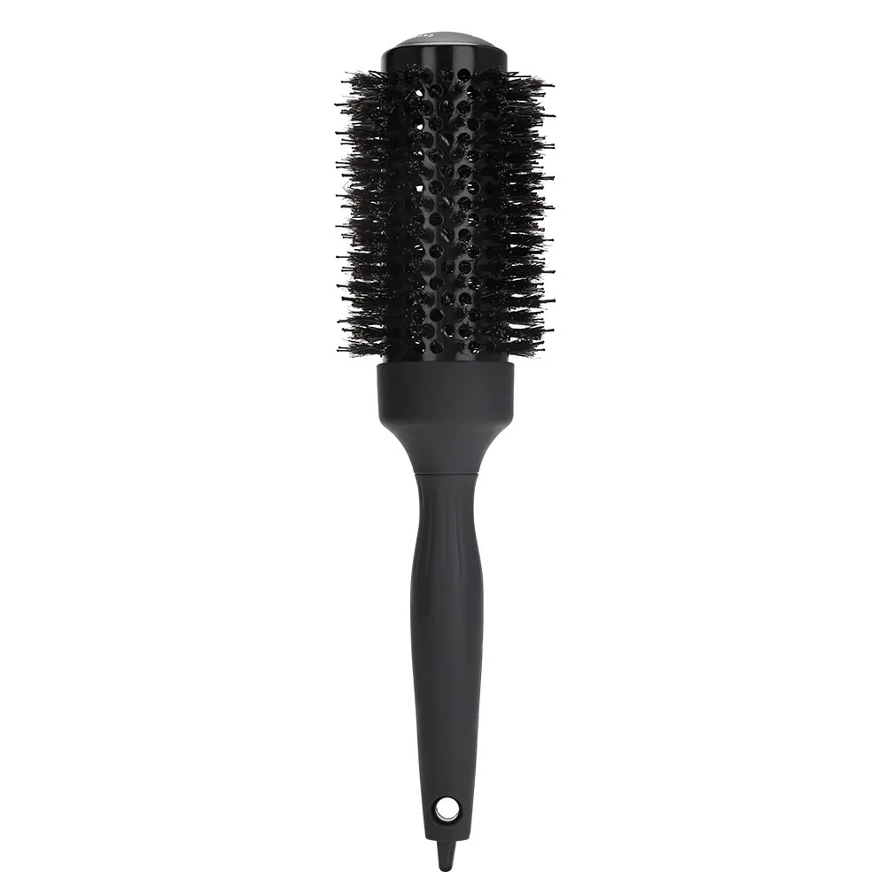 Handle Round Rolling Brush Round Barrel with Pointed Tail Straight Twill Hair Comb Styling Tool Anti Static Hair Curling Brush