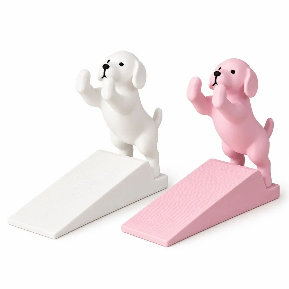 3D Printing Dog Door Stopper Anti-Collision Thickened Puppy Door Top Cartoon Dog Shape Noise-Reducing Door Stop Wedge Home Decor