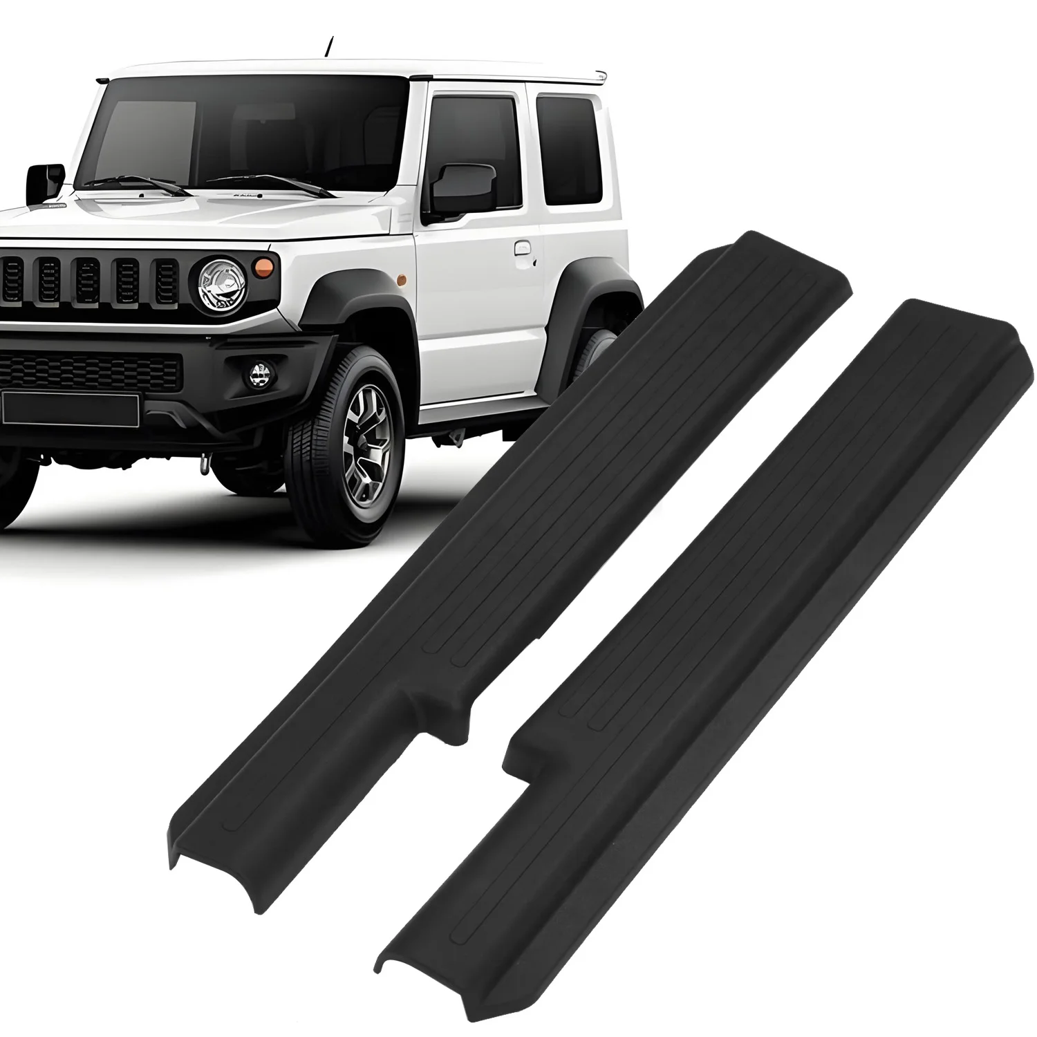 Car Door Sill Protector Anti-Scratch Rubber Door Edge Guards Threshold Strip For Suzuki Jimny 3-door 2019-2025