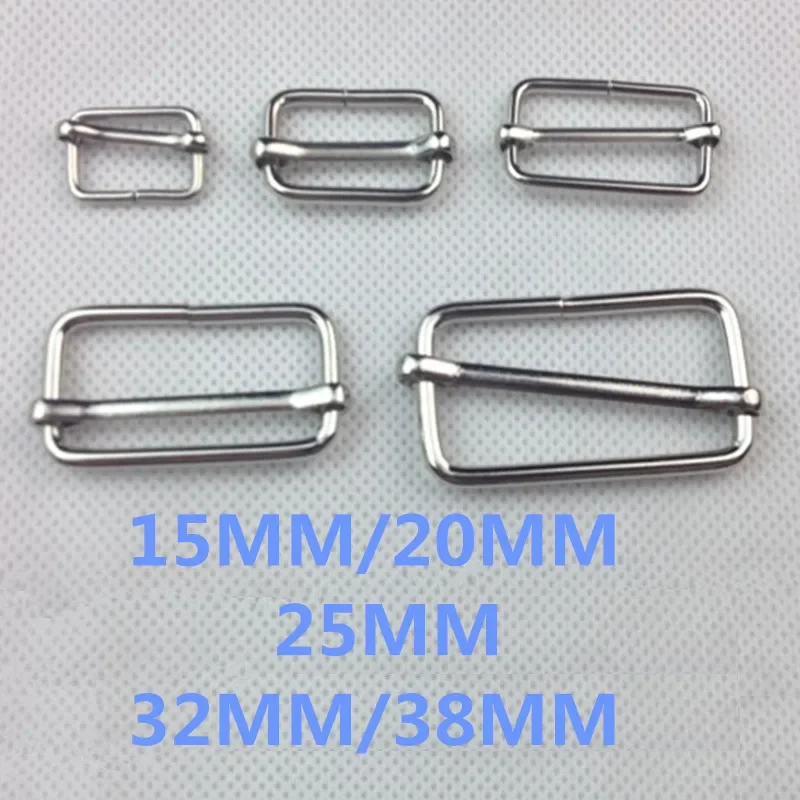 

20 pcs 38MM 32mm 25mm 20mm 15MM Triglides Slide 1.5''1-1/4" 1" 4/5" 3/5''for Adjustable webbing belt purse Dee Snap